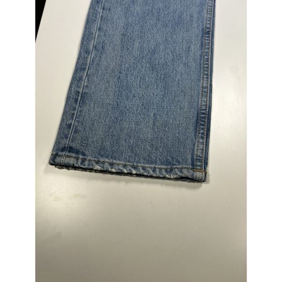 Levi’s 505 Orange Tab Jeans Men’s 32x27 Straight Leg Y2K Blue Denim Classic Fit - Picture 7 of 16